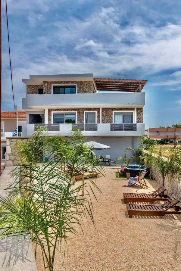 Odyssea Top View & Hot Jacuzzi Front Beach Кремасти Экстерьер фото